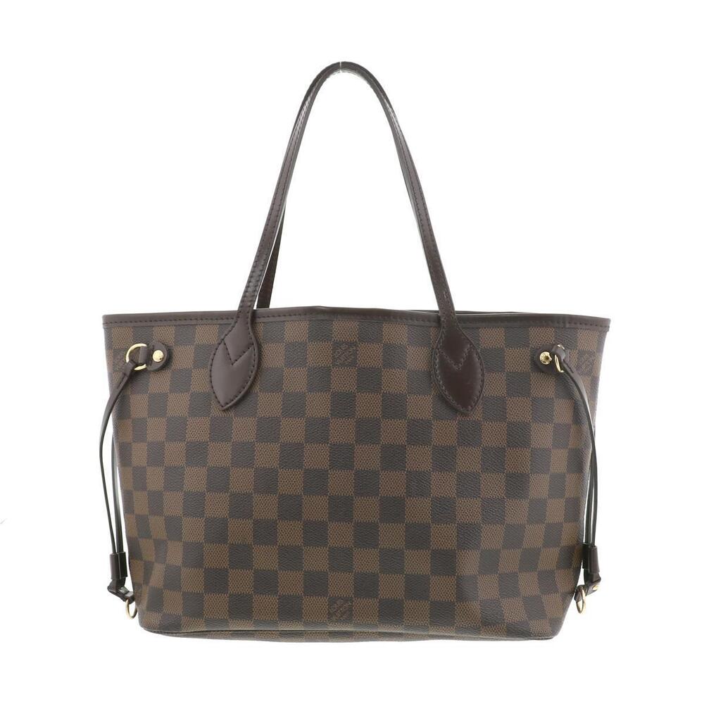 LOUIS VUITTON Neverfull Bag Tote Damier Ebene Brown